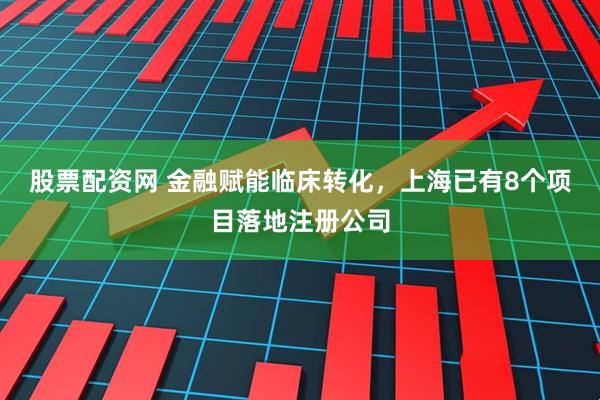 股票配资网 金融赋能临床转化，上海已有8个项目落地注册公司